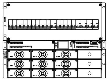 19 بوصة Rack Ac Dc Switching Power Supply 3 Phase 32.5kg weight